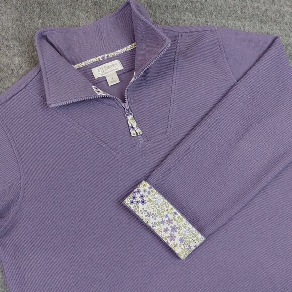 Christopher & Banks Tops - CJ Banks by Christopher Banks Women's Size X Quarter Zip Waffle Knit Flip Cuff